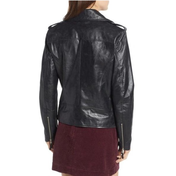 🔴NEW! AG REESE MOTO LEATHER JACKET SZ SMALL - Picture 3 of 16